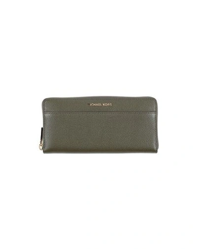 Michael Michael Kors Wallet In Military Green