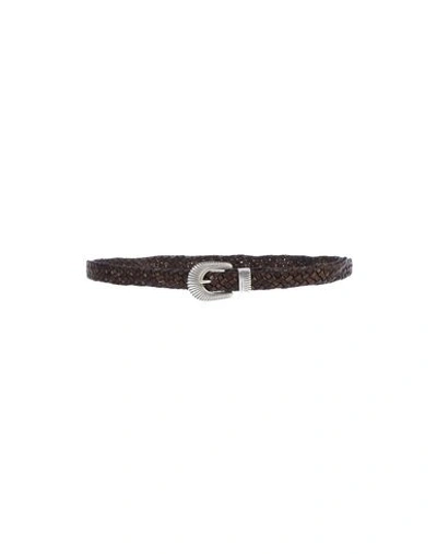 Eleventy Leather Belt In Brown