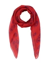 Alexander Mcqueen Scarves In Red