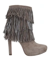 Pura López Ankle Boot In Dove Grey