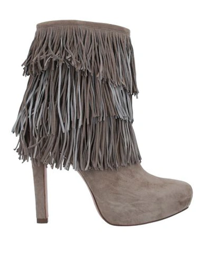 Pura López Ankle Boot In Dove Grey