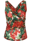 DOLCE & GABBANA PORTOFINO PRINT GEORGETTE TOP