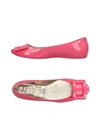 Roger Vivier Ballet Flats In Fuchsia