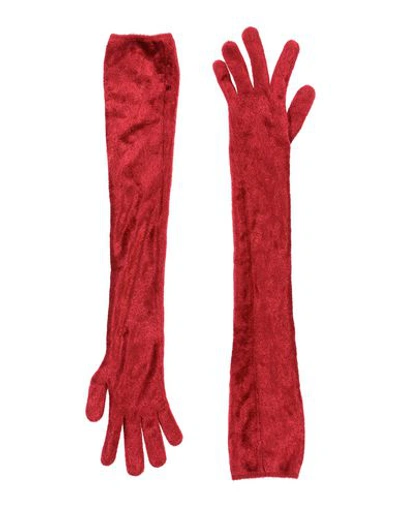Alaïa Gloves In Red
