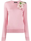 DOLCE & GABBANA FLORAL PULLOVER