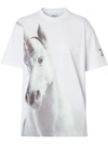 BURBERRY BURBERRY 独角兽印花超大款T恤 - 白色