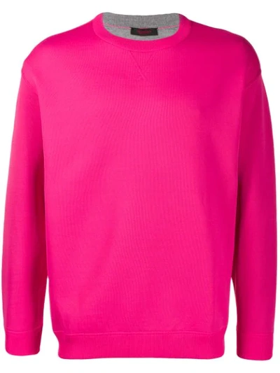 Valentino Rear Logo Print Sweatshirt - 粉色 In Pink