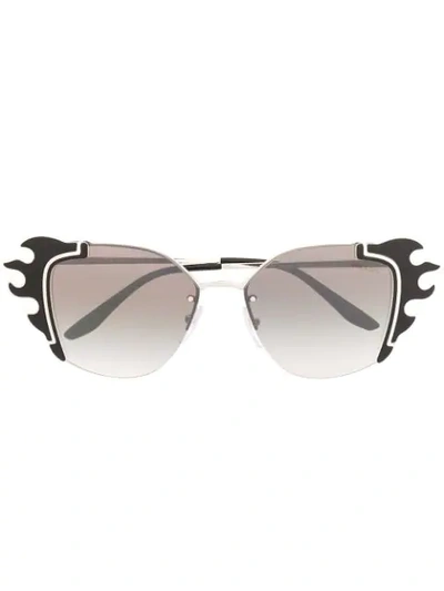 Prada Eyewear Ornate Sunglasses - 黑色 In Black