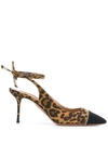 AQUAZZURA MYSTIQUE LEOPARD PRINT PUMPS