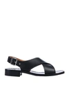 Church's Rondha Crossover Sandals Shoes In Black