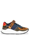 BURBERRY COLOUR BLOCK LOGO SNEAKERS