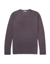 James Perse Sweatshirt In Deep Purple