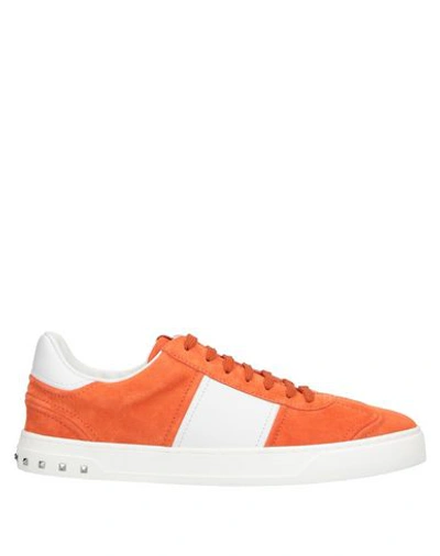 Valentino Garavani Sneakers In Orange