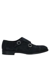 Doucal's Man Loafers Midnight Blue Size 11.5 Leather In Blue