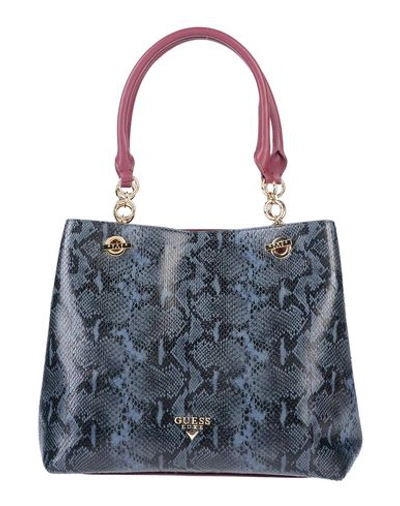 Guess Handbag In Slate Blue