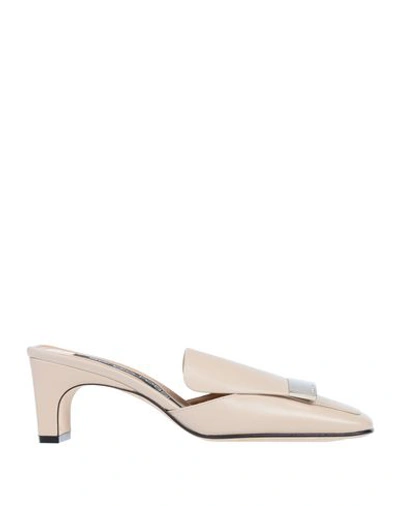 Sergio Rossi Mules & Clogs In Light Pink