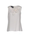 Boutique Moschino Silk Top In White