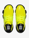 GIVENCHY GIVENCHY YELLOW AND BLACK JAW LEATHER LOW TOP trainers,BH001NH0FC13913860