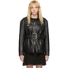 OPENING CEREMONY OPENING CEREMONY BLACK FAUX-LEATHER BELTED JACKET