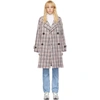 OPENING CEREMONY OPENING CEREMONY PINK OVERSIZED PLAID TRENCH COAT