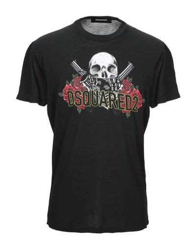 Dsquared2 T-shirts In Black