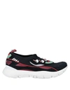 Valentino Embellished Slip-on Sneakers In Black