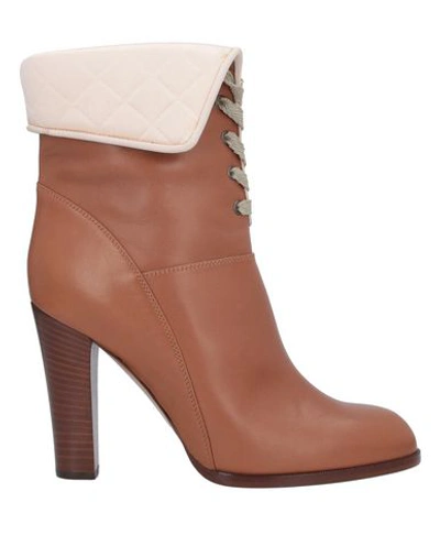 Chloé Ankle Boot In Tan