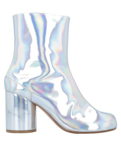 Maison Margiela Ankle Boots In Silver