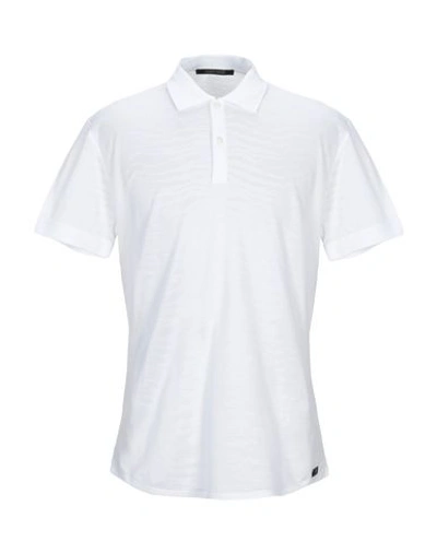 Roberto Cavalli Embroidered Rc Monogram Polo Shirt In White