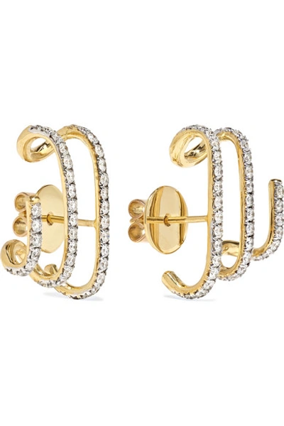 Ana Khouri Penelope 18-karat Gold Diamond Earrings