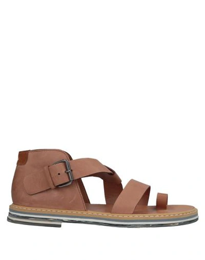 Maison Margiela Flip Flops In Tan