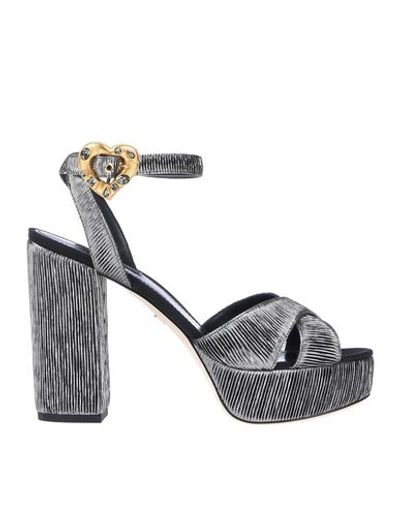 Dolce & Gabbana Sandals In Grey