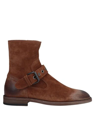 Maison Margiela Ankle Boots In Brown