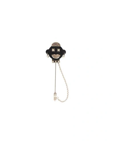 Valentino Garavani Brooch In Black