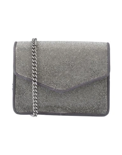 Alberta Ferretti Rhinestone-adorned Cross Body Bag In Grey