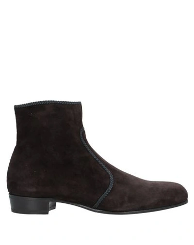 Lidfort Ankle Boots In Brown