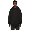 JUUNJ JUUN.J BLACK PLAIN HOODIE