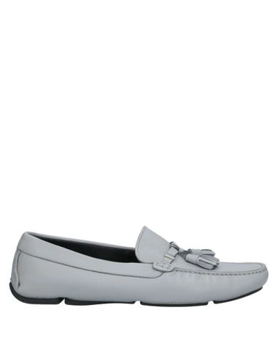 Versace Loafers In Grey