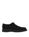 TOD'S TOD'S MAN LACE-UP SHOES BLACK SIZE 10 SOFT LEATHER,11726364WS 11