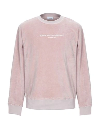 Wesc Sweatshirt In Pastel Pink