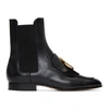 CHLOÉ BLACK 'CHLOÉ C' CHELSEA BOOTS