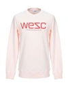 Wesc Sweatshirt In Light Pink