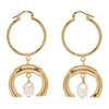 CHLOÉ CHLOE GOLD PEARL DARCEY EARRINGS