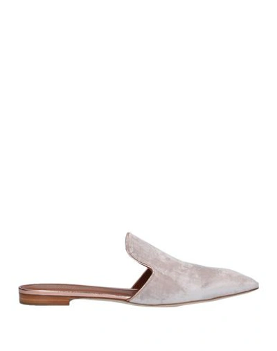 Malone Souliers Mules In Light Grey