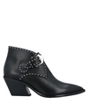 Givenchy Elegant Studded Leather Ankle Boots In Black