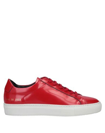 Common Projects Sneakers In Red