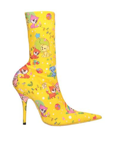 Balenciaga Ankle Boot In Yellow