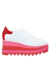 Stella Mccartney Sneakelyse Lace-up Bright Sneakers In White