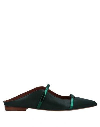 Malone Souliers Mules In Green