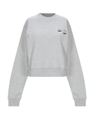 Chiara Ferragni Sweatshirts In Grey